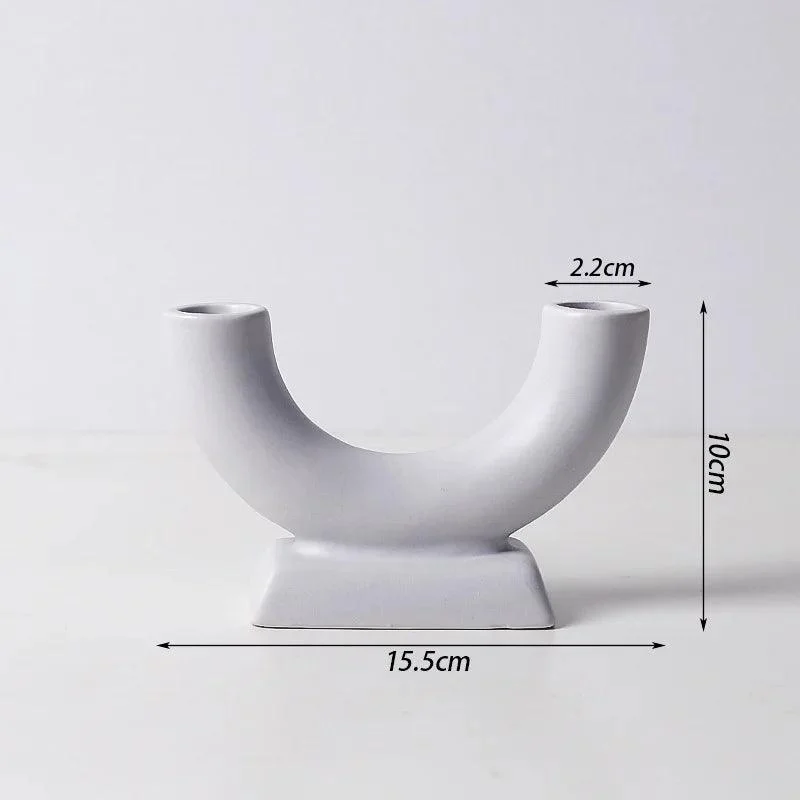 Nordic Concrete Candle Holder: Stylish Living Room Décor -