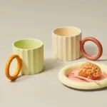 Nordic Corrugated Design Coffee Mug