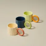 Nordic Corrugated Design Coffee Mug