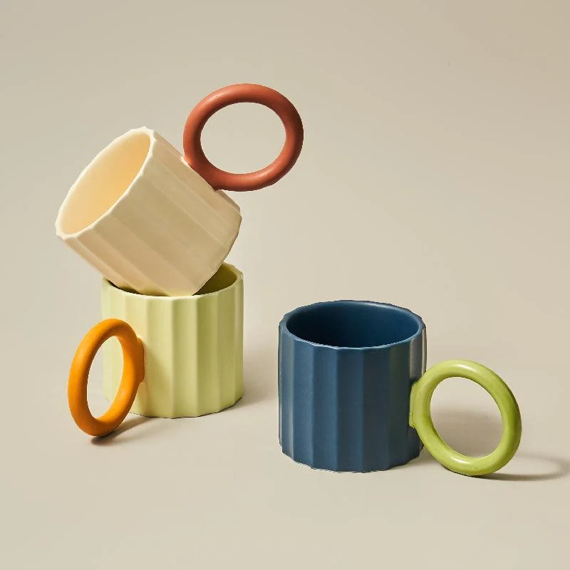 Nordic Corrugated Design Coffee Mug -