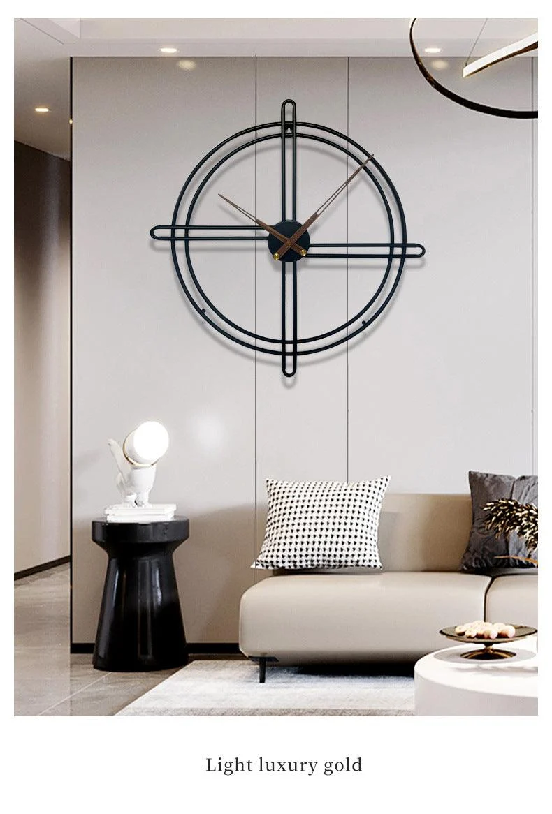 Nordic Decorative Big Wall Clock for Livingroom 23 Inches -