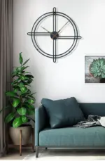 Nordic Decorative Big Wall Clock for Livingroom 23 Inches