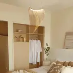 Nordic Design LED Birds Nest Pendant Light Natural Wood Home Lighting