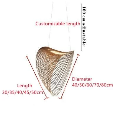 Nordic Design LED Birds Nest Pendant Light - Natural Wood Home Lighting -