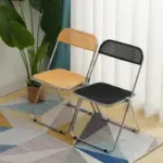Nordic Designed Foldable Mesh Metal Chair