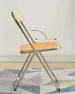 Nordic Designed Foldable Mesh Metal Chair