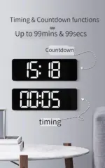 Nordic Digital Clock 16 Inch Display