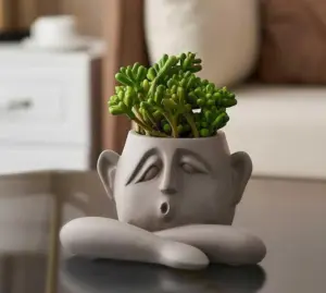 Nordic Family Hands On Face Vase
