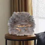 Nordic Feather Retro Table Lamp