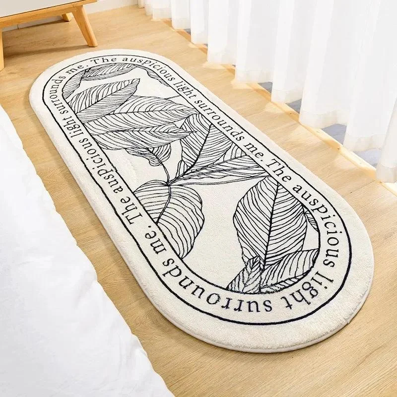 Nordic Flowers Carpet: Fluffy Non-Slip Floor Mat for Home Décor -