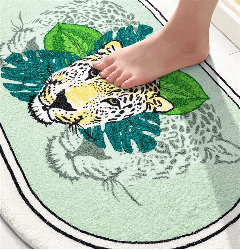 Nordic Flowers Carpet: Fluffy Non-Slip Floor Mat for Home Décor -