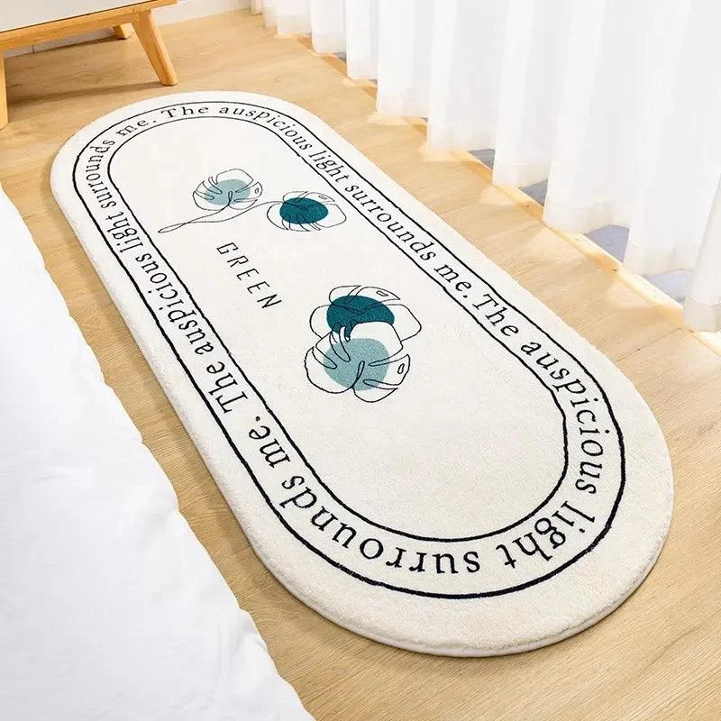 Nordic Flowers Carpet: Fluffy Non-Slip Floor Mat for Home Décor -