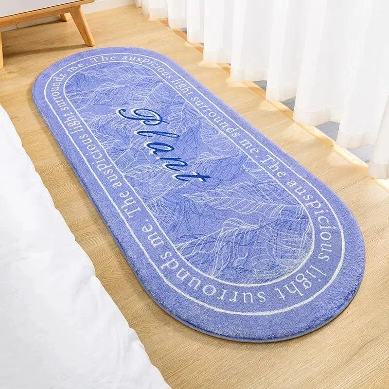 Nordic Flowers Carpet: Fluffy Non-Slip Floor Mat for Home Décor -