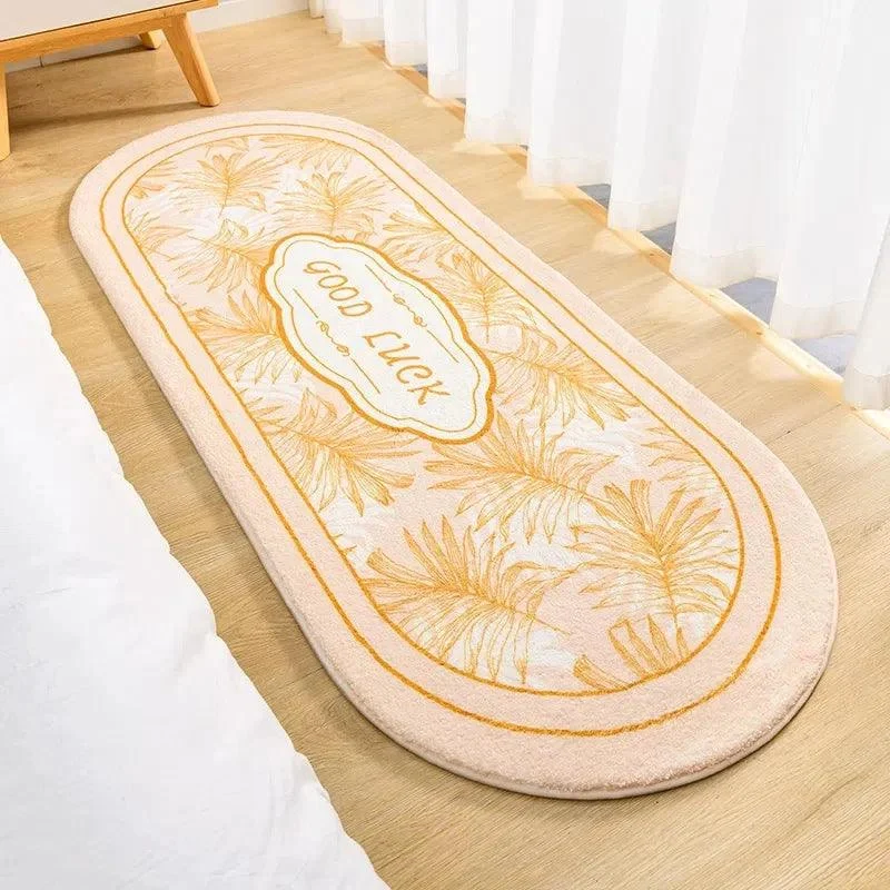 Nordic Flowers Carpet: Fluffy Non-Slip Floor Mat for Home Décor -