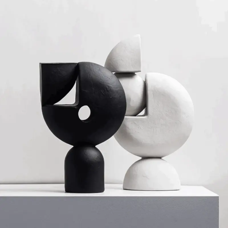 Nordic Geometric Decorative Sculpture