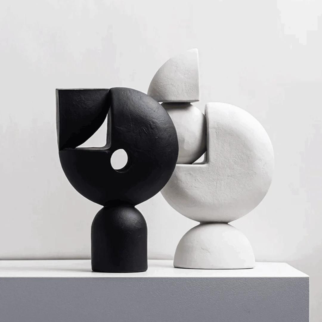 Nordic Geometric Decorative Sculpture -