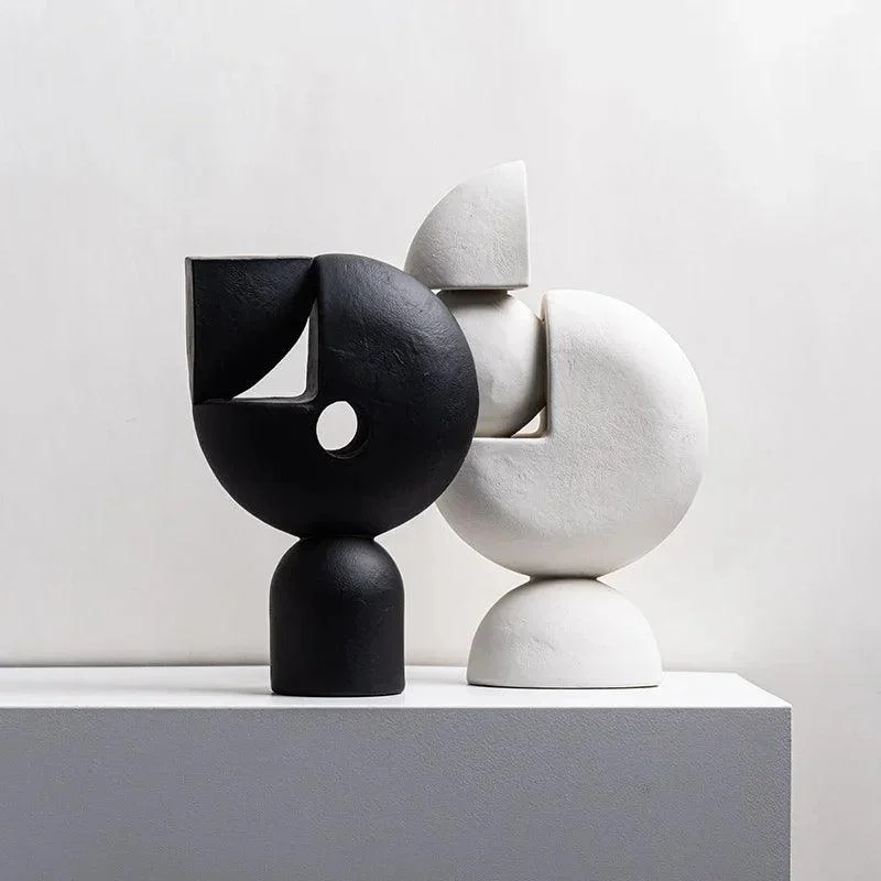 Nordic Geometric Decorative Sculpture -