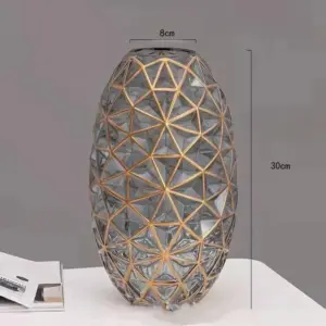 Nordic Geometric Glass Vase
