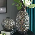 Nordic Geometric Glass Vase