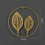 Nordic Ginkgo Leaf Wall Decor Light Luxury Elegance in Gold