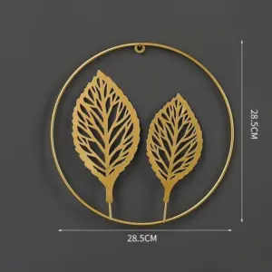 Nordic Ginkgo Leaf Wall Décor: Light Luxury Elegance in Gold