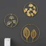 Nordic Ginkgo Leaf Wall Decor Light Luxury Elegance in Gold