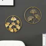 Nordic Ginkgo Leaf Wall Decor Light Luxury Elegance in Gold