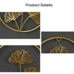 Nordic Ginkgo Leaf Wall Decor Light Luxury Elegance in Gold