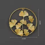 Nordic Ginkgo Leaf Wall Decor Light Luxury Elegance in Gold