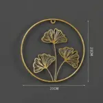Nordic Ginkgo Leaf Wall Decor Light Luxury Elegance in Gold