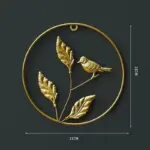 Nordic Ginkgo Leaf Wall Decor Light Luxury Elegance in Gold
