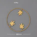 Nordic Ginkgo Leaf Wall Decor Light Luxury Elegance in Gold