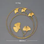 Nordic Ginkgo Leaf Wall Decor Light Luxury Elegance in Gold