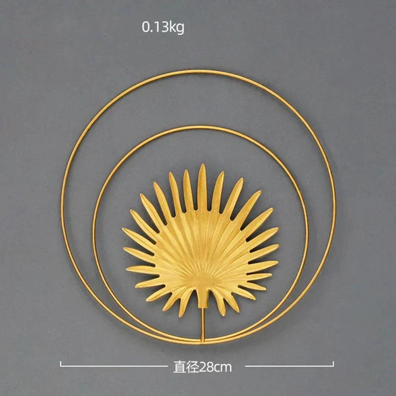 Nordic Ginkgo Leaf Wall Décor: Light Luxury Elegance in Gold -