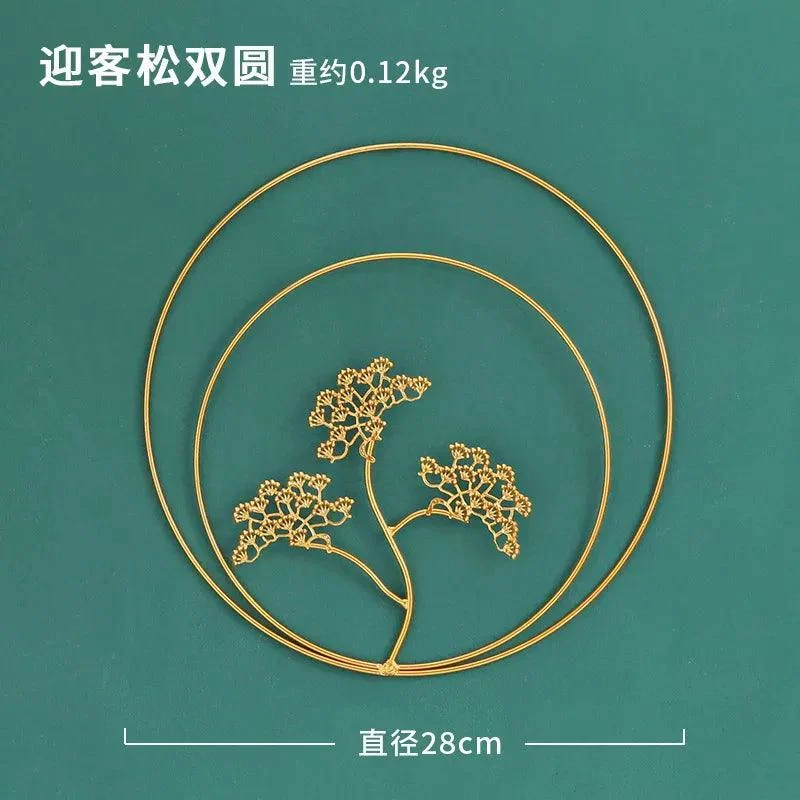 Nordic Ginkgo Leaf Wall Décor: Light Luxury Elegance in Gold -