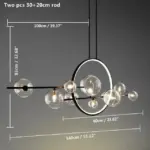 Nordic Glass Bubble Chandelier