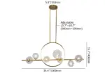 Nordic Glass Bubble Chandelier