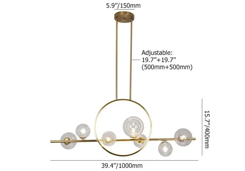 Nordic Glass Bubble Chandelier