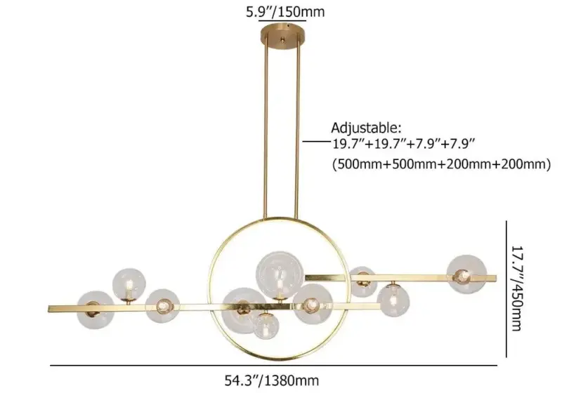 Nordic Glass Bubble Chandelier