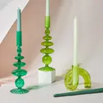 Nordic Glass Candle Holders