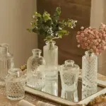 Nordic Glass Elegance Transparent Vase for Stylish Table Decor