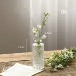 Nordic Glass Elegance Transparent Vase for Stylish Table Decor