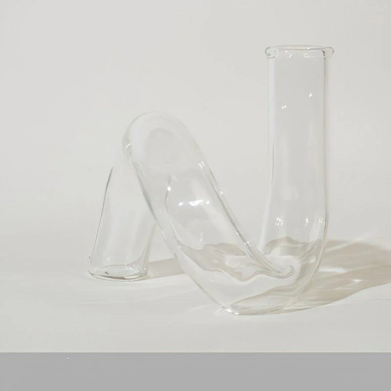 Nordic Glass Twist Vase -