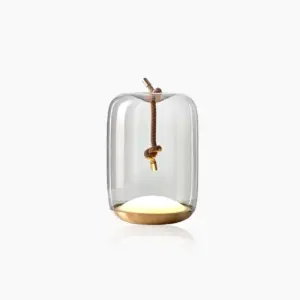 Nordic Glass with Rope Table Lamp
