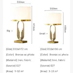 Nordic Gold Art Decor Table Lamp Art Lighting Living Room Bedside