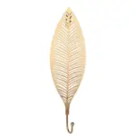 Nordic Gold Leaf Wall Hook Stylish Hanging Storage Rack