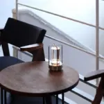 Nordic Gold Silver Industrial Style LED Lighting Table Restaurant Outdoor