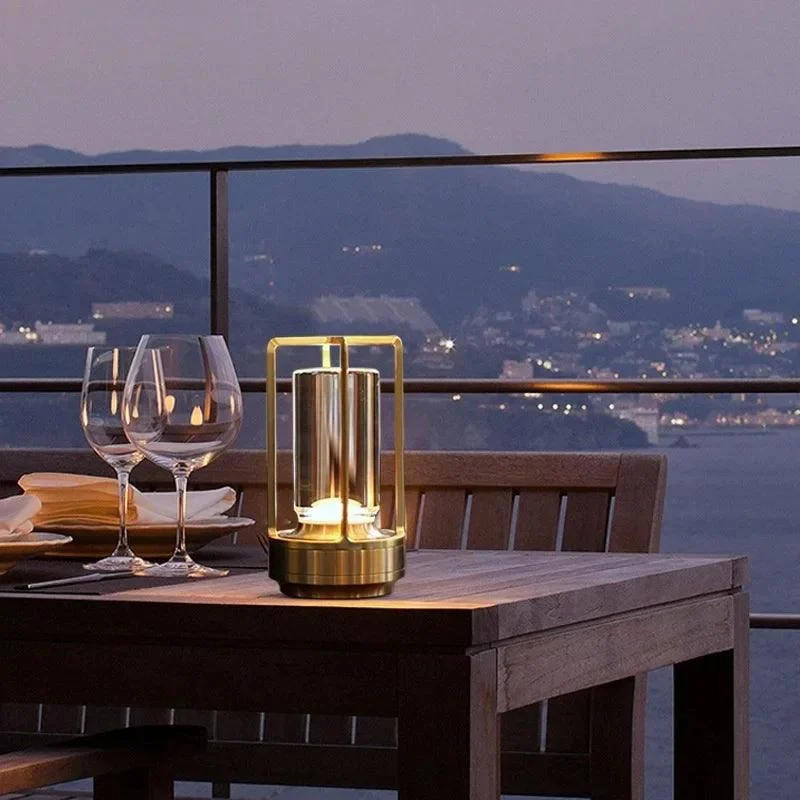 Nordic Gold Silver Industrial Style LED Lighting Table Restaurant Outdoor -