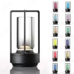 Nordic Gold Silver Industrial Style LED Lighting Table Restaurant Outdoor