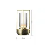 Nordic Gold Silver Industrial Style LED Lighting Table Restaurant Outdoor